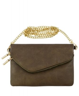 Envelope Clutch Crossbody Bag AD2585 BRONZE